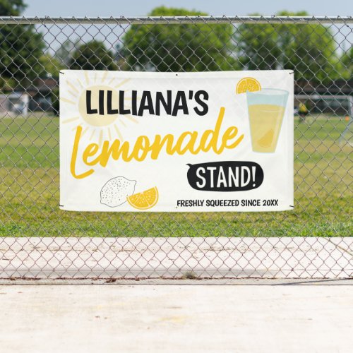 Sunshine Lemonade Stand Birthday Party Banner