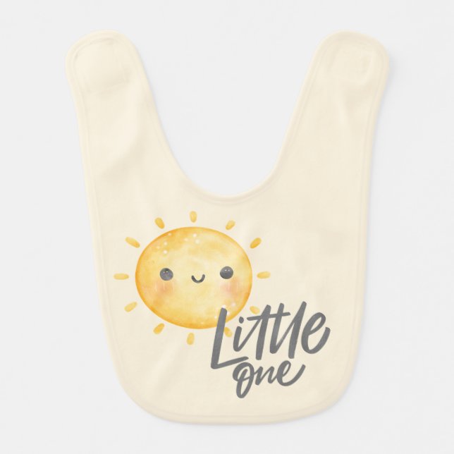 Sunshine Little One Baby Shower Baby Bib (Front)