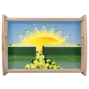 SUNSHINE MATCH Accent Pillow Serving Tray