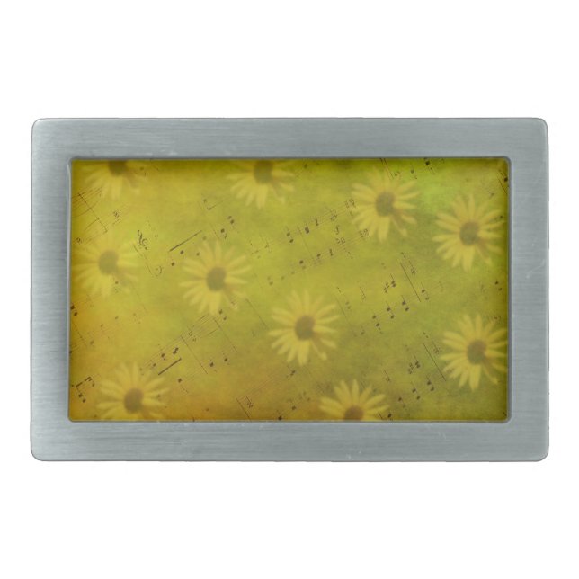 Sunshine Mixed Media Belt Buckle (Front)
