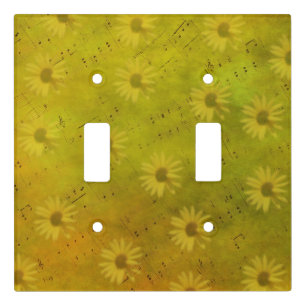 Sunshine Mixed Media Light Switch Cover
