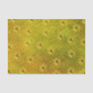 Sunshine Mixed Media Throw Pillow Tissue Paper