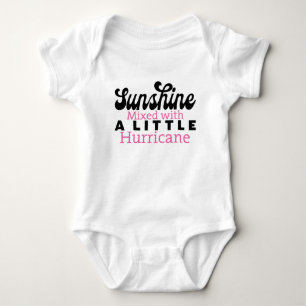 Sunshine Mixed with a Little Hurricane - Baby Girl Baby Bodysuit