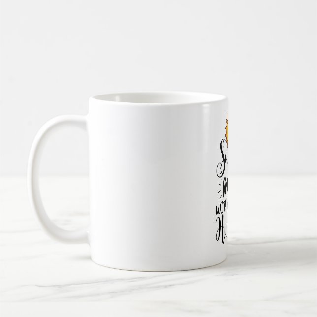  Sunshine Mixed With A Little Hurricane Sarcastic  Coffee Mug (Left)