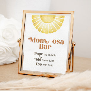 Sunshine Momosa Bar Boho Baby Shower Sign