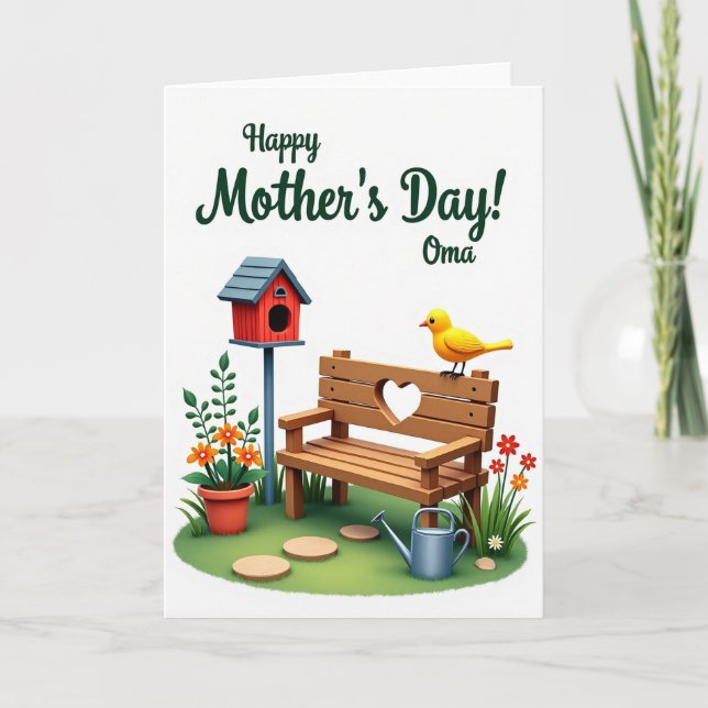 Sunshine Mothers Day Avian Card (Front)