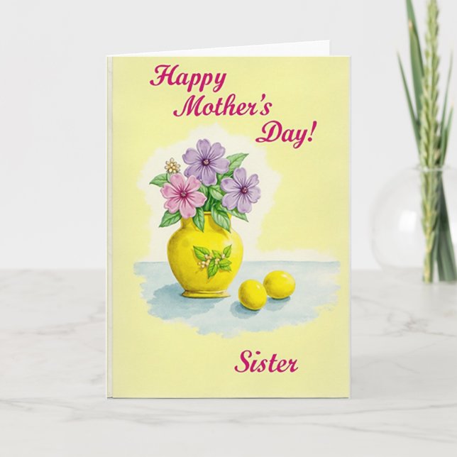 Sunshine Mothers Day Sister Card (Front)