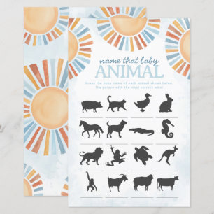 Sunshine Name that Baby Animal Shower Game