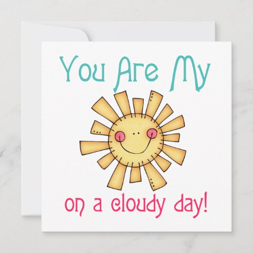 Sunshine on a Cloudy Day Custom Invites