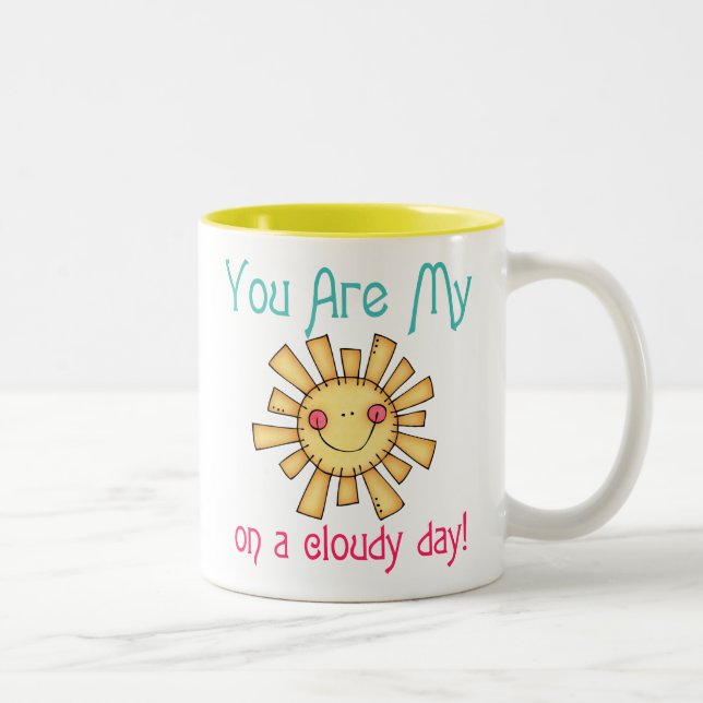 Sunshine on a Cloudy Day Two-Tone Coffee Mug (Right)