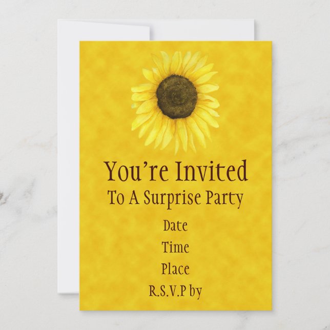 Sunshine On A Stick Invitation (Front)
