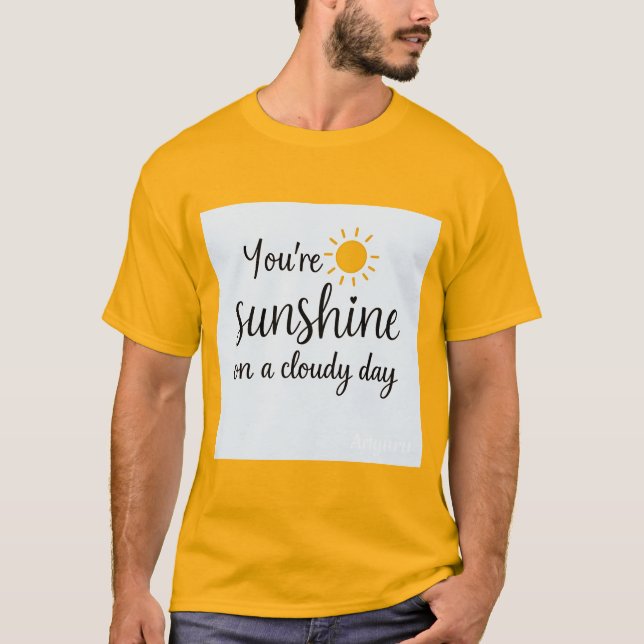 Sunshine on Cloudy Day Mens Shirt (Front)