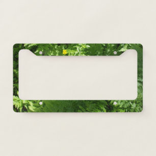 Sunshine on Ferns and Flower License Plate Frame