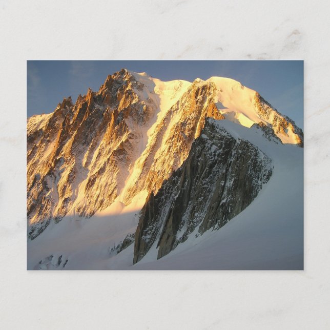 Sunshine on Mount Blanc Postcard (Front)