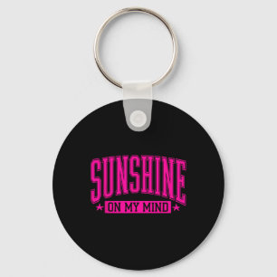 Sunshine On My Mind Hawaii Beach Summer Vacation F Keychain