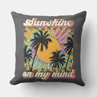 Sunshine on my Mind Outdoor Pillow