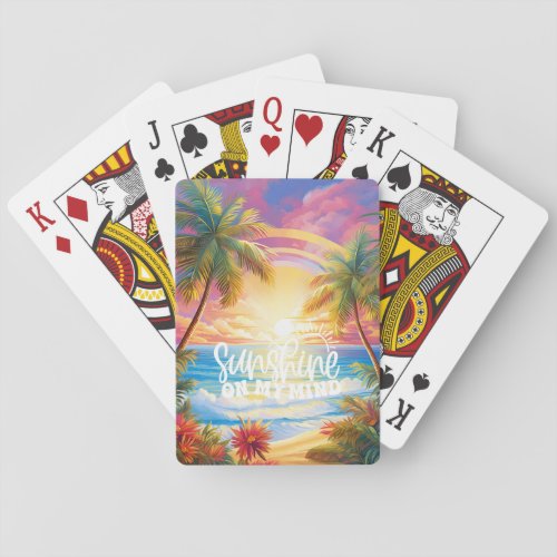 Sunshine on My Mind Playing Cards