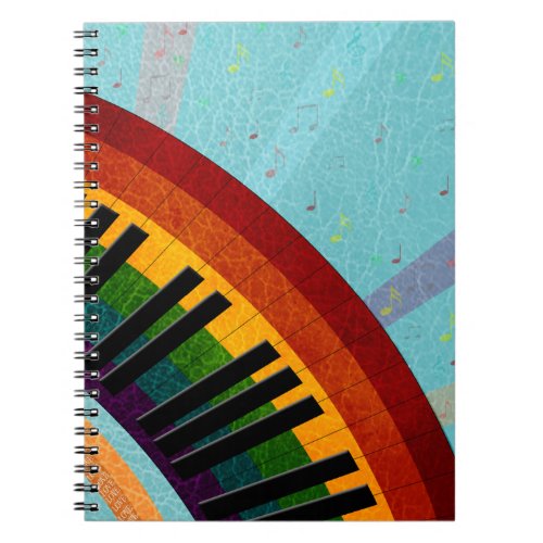 sunshine on water reflections round piano notebook