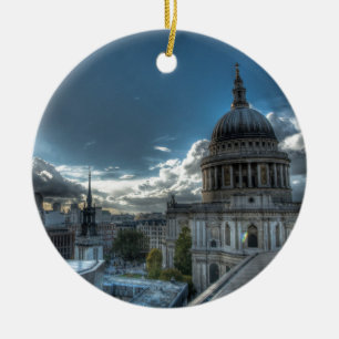 Sunshine over St. Paul's Cathedral, London Ceramic Ornament