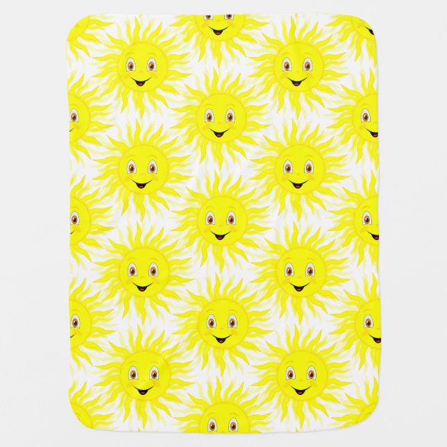 Sunshine Pattern Baby  Blanket (Front)
