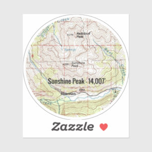 Sunshine Peak Colorado Fourteener Sticker