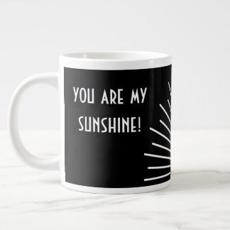 Sunshine Personalized Black White Giant Coffee Mug