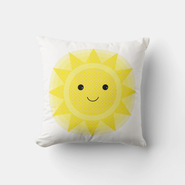 sunshine personalized KIDS ROOM nursery decor Throw Pillow (Front)