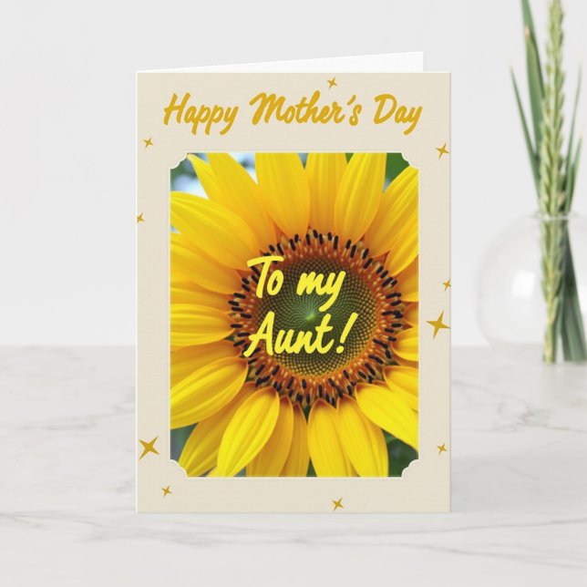 Sunshine Petal Mothers Day Card (Front)