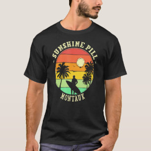 Sunshine Pill Montauk Summer New York Tropical Bea T-Shirt