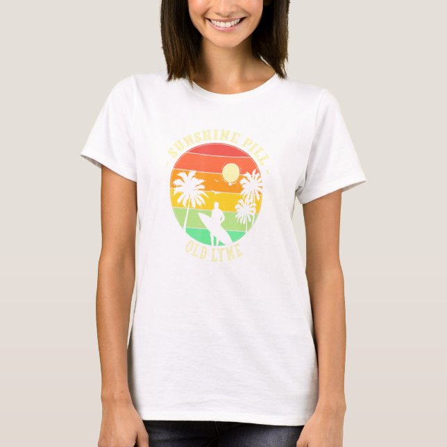 Sunshine Pill Old Lyme Summer Connecticut Tropical T-Shirt (Front)