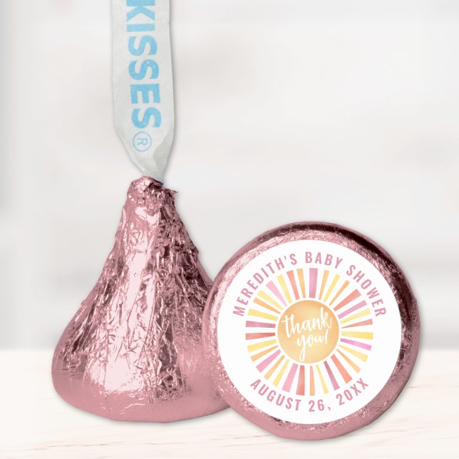 Sunshine Pink Sun Baby Shower Hershey®'s Kisses® (Sunshine Pink Sun Baby Shower Hershey®'s Kisses® )