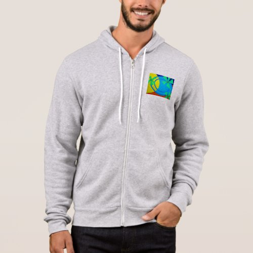 Sunshine Poolside Seaside Vibe Abstract Art Hoodie