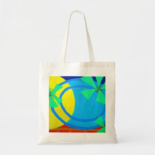 Sunshine Poolside Seaside Vibe Abstract Art Tote Bag