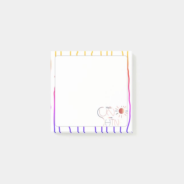 Sunshine  post-it notes (Front)