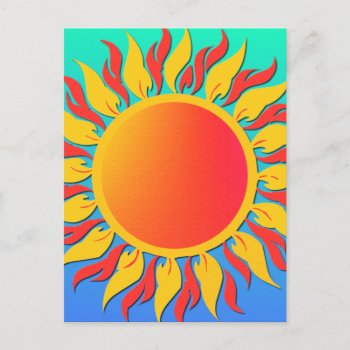 Sunshine Postcard by monstervox at Zazzle