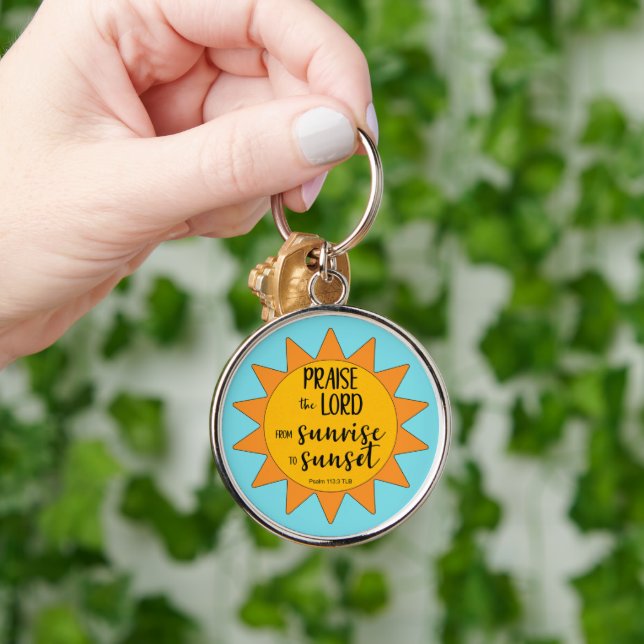 Sunshine Praise the Lord Keychain (Hand)