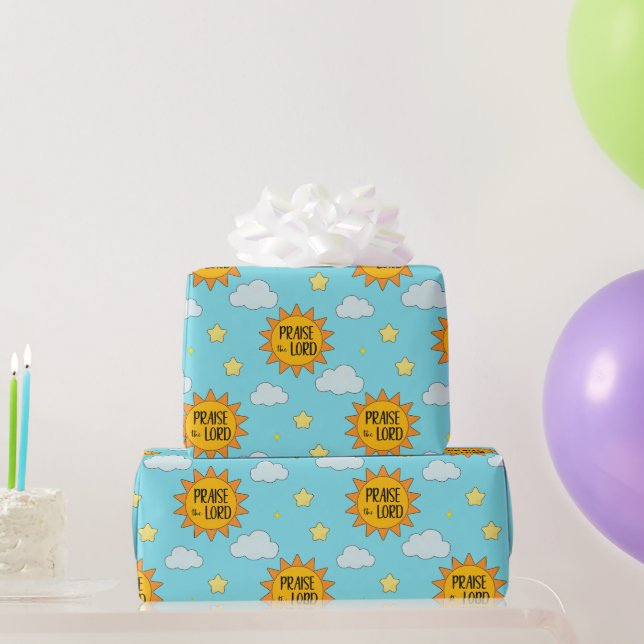 Sunshine Praise the Lord Wrapping Paper (Party Gifts)