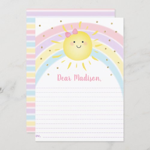 Sunshine Rainbow Birthday Time Capsule Cards