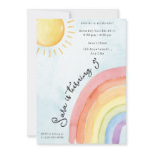 Sunshine & Rainbow Girl Birthday Party