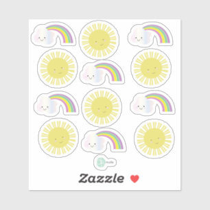 Sunshine Rainbow Kawaii Collection Planner Sticker