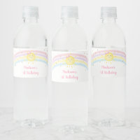 Sunshine Rainbow Pink Gold Pastel Birthday