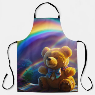 Sunshine Rainbow Teddy Bear Wonderland Apron