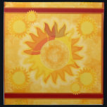Sunshine Red Dinner Napkin<br><div class="desc">purely sunshine to brighten up your summer meals! Great for patio dinners, indoor and outdoor entertaining, summertime tablesettings.</div>