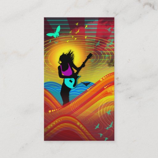 Customizable "Sunshine Rock" Business Card