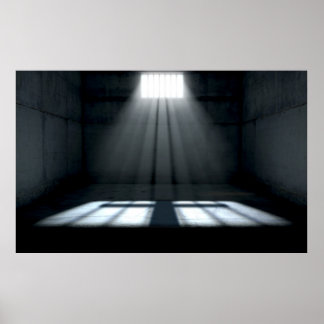 Sunshine Shining In Prison Cell Window Poster