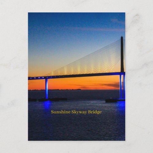 Sunshine Skyway Bridge Florida Postcard