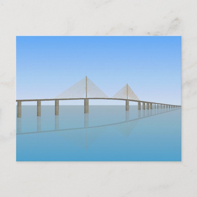 Sunshine Skyway Bridge: Tampa Bay: Postcard (Front)
