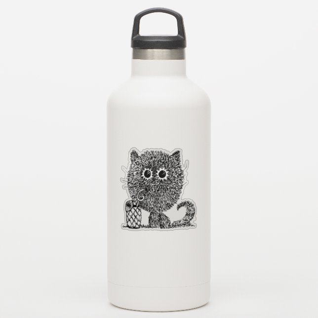 Sunshine Smile Cat Sticker (Waterbottle)