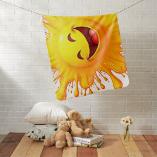 Sunshine Smiles: Bursting Joy Baby Blanket
