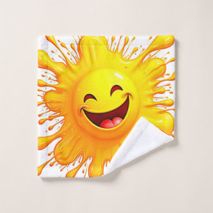 Sunshine Smiles: Bursting Joy Bath Towel Set